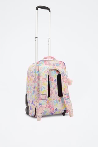 Sac à dos à roulettes Sari - Blanc et rose