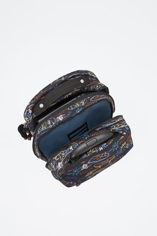 Sac à dos à roulettes Sari - Noir et bleu