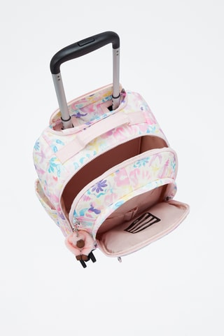 Sac à dos à roulettes New Zea - Blanc et rose