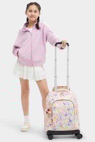 Sac à dos à roulettes New Zea - Blanc et rose