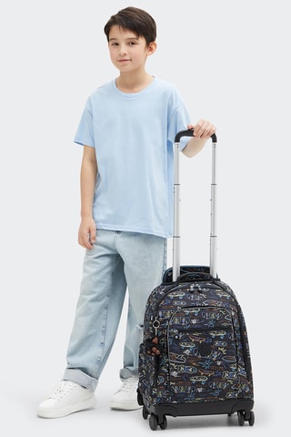 Sac à dos à roulettes New Zea - Noir et bleu