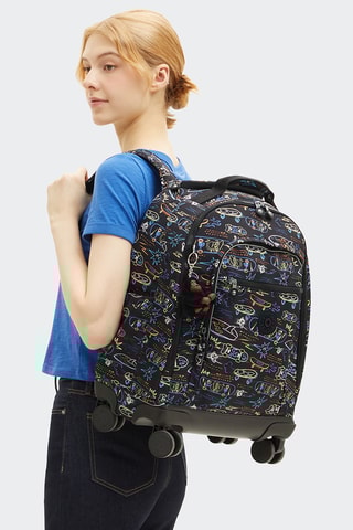 Sac à dos à roulettes New Zea - Noir et bleu