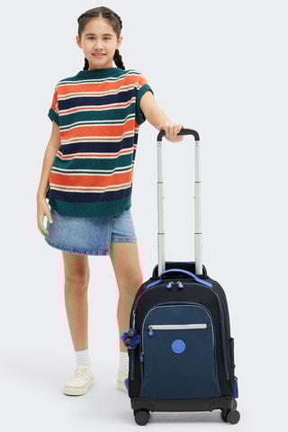 Sac à dos à roulettes New Zea - Noir et bleu foncé