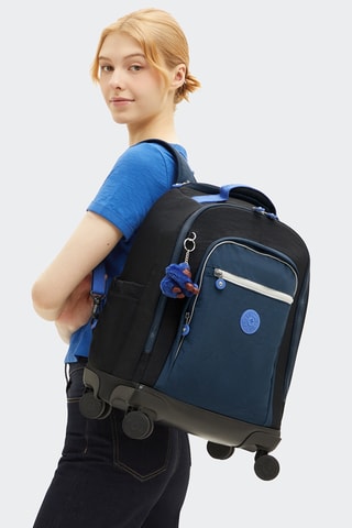 Sac à dos à roulettes New Zea - Noir et bleu foncé