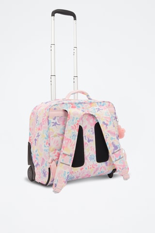 Sac à dos à roulettes Giorno - Blanc et rose