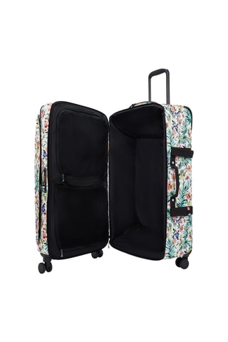 Valise grand volume Spontaneous L - Blanc et vert clair - 78 cm