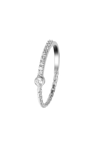 Bague - Argent et diamants