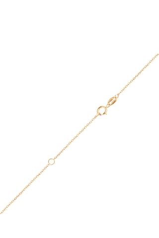 Collier - Argent plaqué or rose, diamant et quartz