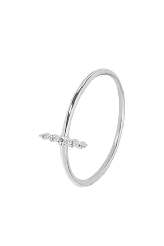 Bague réglable - Argent et diamants