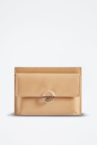 Leren Pasjeshouder - Beige