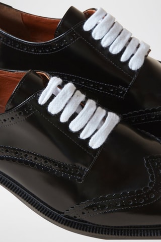 Leren Derby's - Zwart