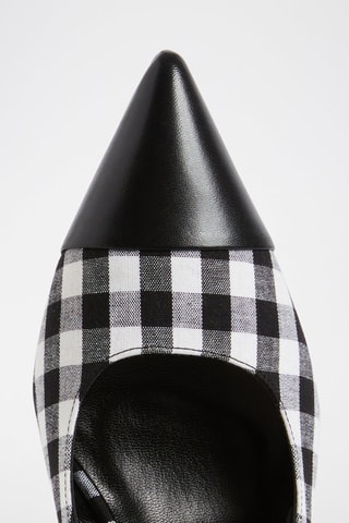 Leren Pumps Zwart en Wit