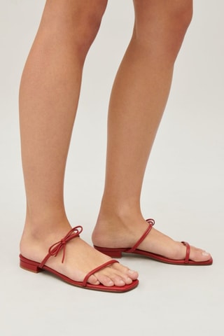 Kalfsnubuck Muiltjes - Rood