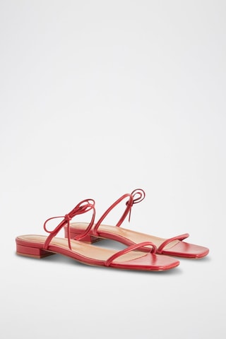 Kalfsnubuck Muiltjes - Rood