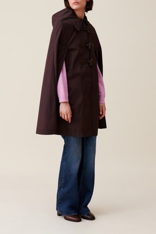 Cape met capuchon - Bruin