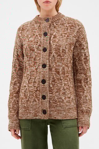 Wollen Cardigan Bruin