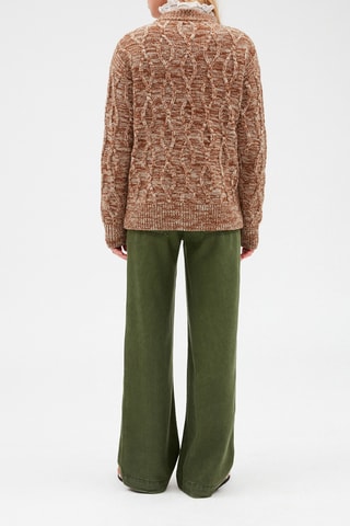 Wollen Cardigan Bruin