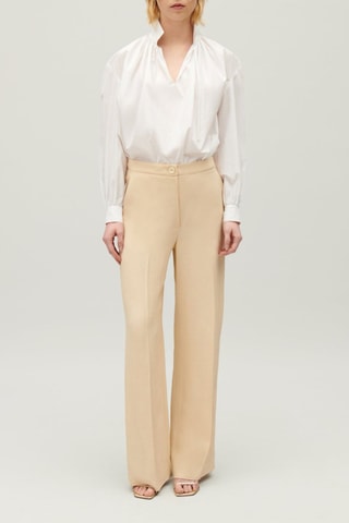 Broek Hoge Taille - Beige