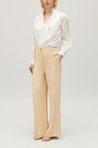 Broek Hoge Taille - Beige