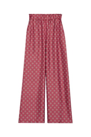 Broek Wide Legs - Frambozenrood