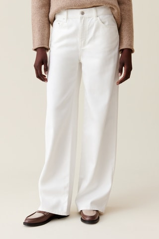 Jeans Hoge Taille - Ecru