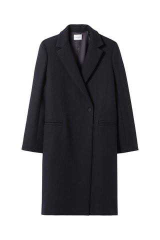 Wollen Jas - Marineblauw