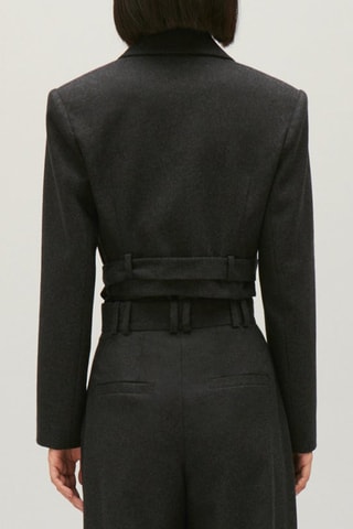 Wollen Jasje - Antraciet