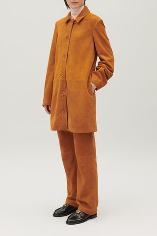 Nubuck Lang Jasje - Camel