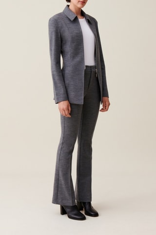 Wollen Jasje - Gemêleerd Donkergrijs