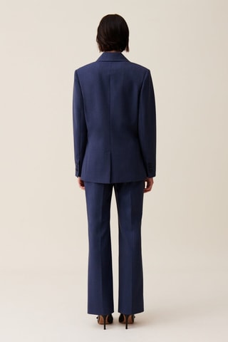 Wollen Jasje - Gemêleerd Marineblauw