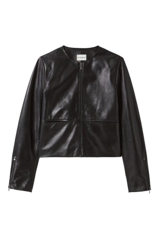 Lamsleren Jasje - Zwart