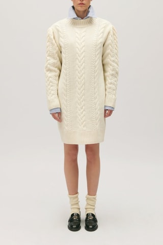 Wollen Trui-jurk - Ecru