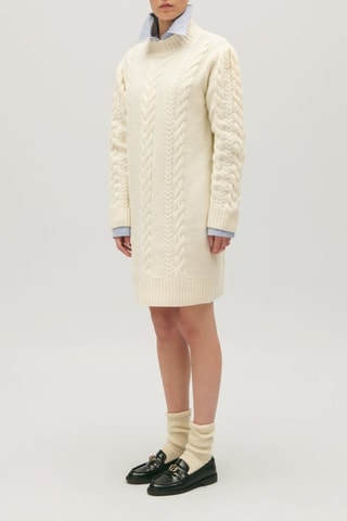 Wollen Trui-jurk - Ecru