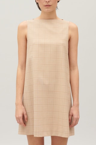 Wollen Trapeziumurk Beige