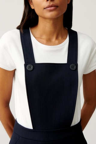 Wollen Tuinjurk - Marineblauw