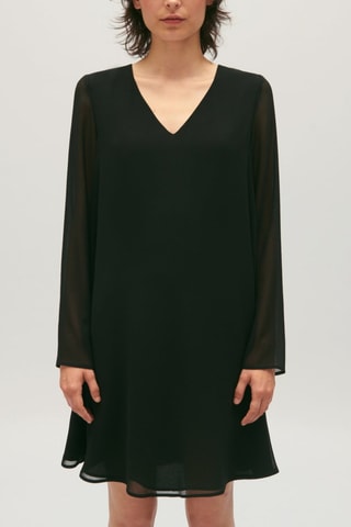 Trapezium Jurk - Zwart