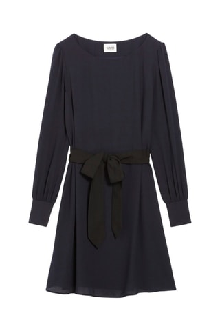 Jurk met Ruches - Marineblauw