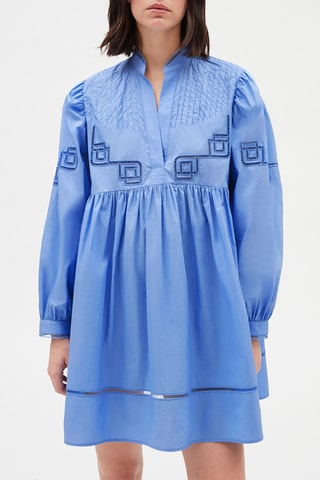 Korte Babydoll Jurk Blauw