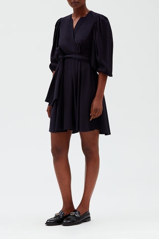 Wikkeljurk Marineblauw