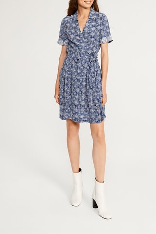 Wikkeljurk Marineblauw en Hemelsblauw