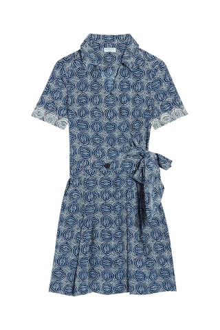 Wikkeljurk Marineblauw en Hemelsblauw