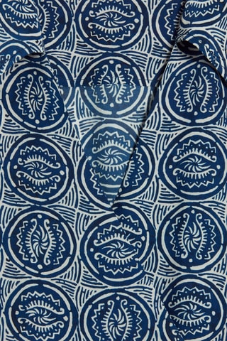 Wikkeljurk Marineblauw en Hemelsblauw