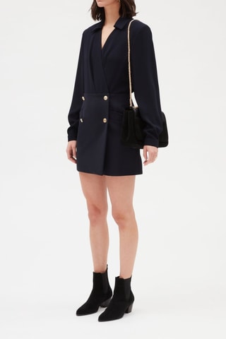 Wikkeljurk - Marineblauw