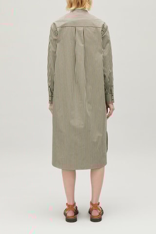 Rechte Jurk - Groen en Ecru