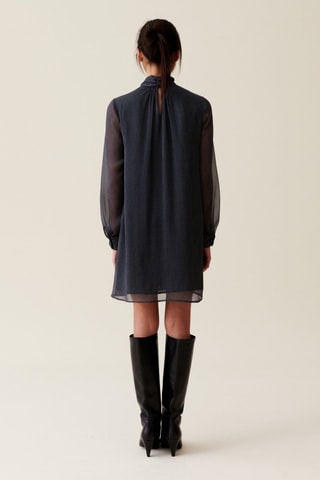 Trapezium Jurk - Marineblauw