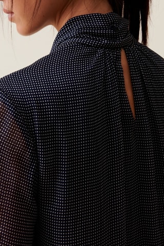 Trapezium Jurk - Marineblauw