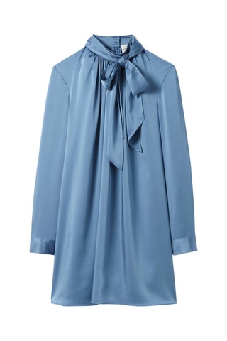 Trapezium Jurk - Hemelsblauw