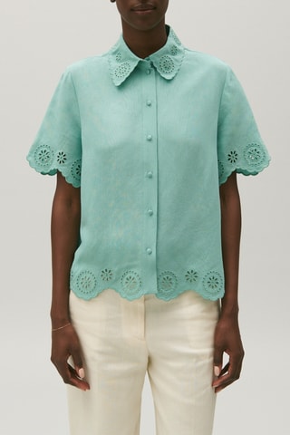 Blouse - Zeegroen