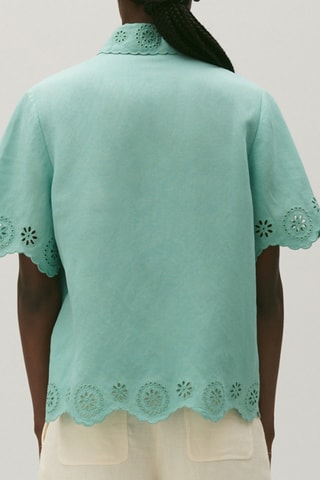 Blouse - Zeegroen