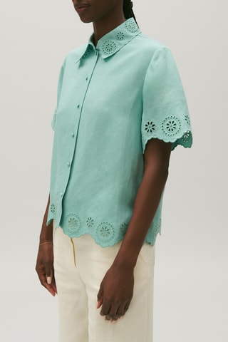 Blouse - Zeegroen